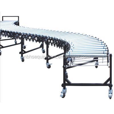 China Gravity Fire Resistant Flexible Roller Conveyor System for sale