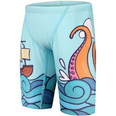 China Best Selling Breathable Printed 2023 New Arrive Logo Kids Swimsuit Customize Boys Swimsuit Fashion Child Swimwear for sale