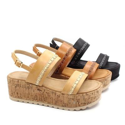 China Deodorization RMC 2020 Classic Women's Platform Sandals With Double Straps for sale