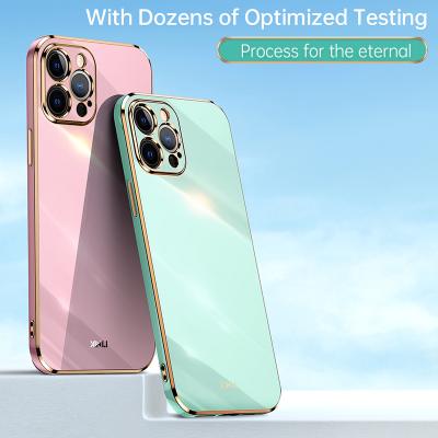 China High Quality Hot Selling Anti-fall Luxury Plating TPU Plated Soft Back Cover For Oppo A74 RENO5 2F A53 A9 A5S A3S A15 A7X Phone Cases for sale