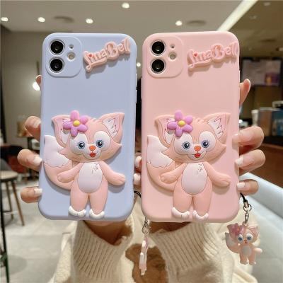 China Custom Shockproof Pink Fox Cell Phone Case For Vivo V23 X70 X60Pro Y19 Y51 Y21 Y72 S1 Y93 Silicone Sublimation Blank Cases Soft Black Cover for sale