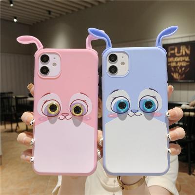 China Creative 3D Cartoon Rabbit Cute Shockproof Phone Case Designer For Xiaomi 11T MI POCM4 PRO Redmi note10 9 pro F-3 M3 soft mobile back cover for sale