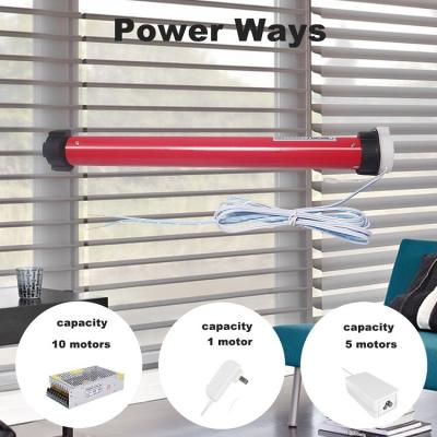 China Rechargeable Battery Motor Smart Home Motorized Roller Blind Electric Tubular Motor 12v for sale