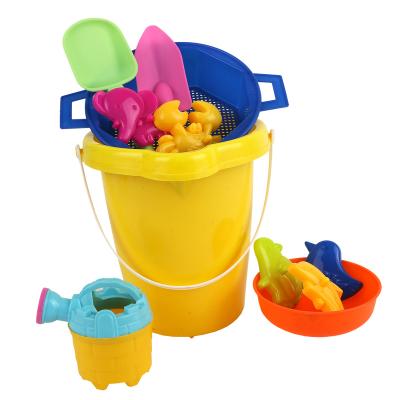 China 2022 Wholesale Artificial Beach Sand Toys Bucket Set Sand Tool Kit Bucket Sand Toys for sale