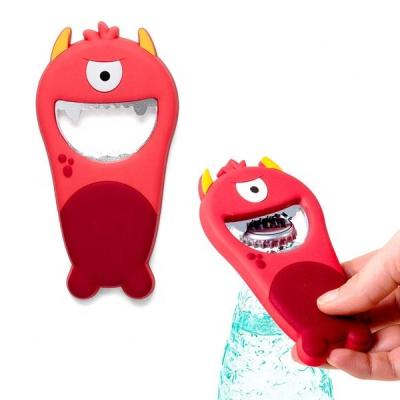 China Viable Customized Plastic Monster Bottle Opener Magnet for sale