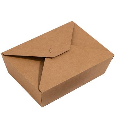 Κίνα Disposable Quick Kraft Lunch Disposable Custom Printing Paper Boxes Take Out Container Food Box προς πώληση