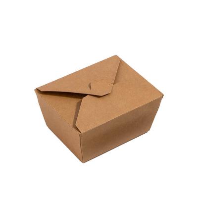 China 800ml Takeway Lunch Bowl Wrapping Paper Food Disposable High Quality Disposable Paper Packing Box for sale