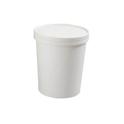 중국 300gsm Biodegradable Compostable Biodegradable Take Out 12OZ Paper Noodle Soup Bowl White Hot Cup Cup With PP Lid 판매용