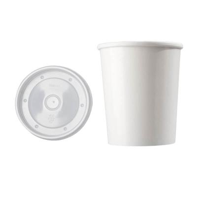 중국 Wholesale Biodegradable Plain White Microwave Wrapping Film 16oz Soup Cups Hot Soup Cups Containers With Lids 판매용