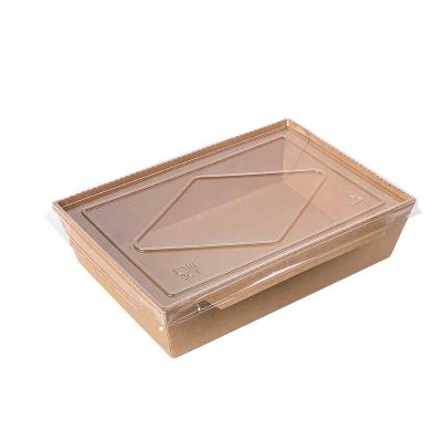 Cina Custom Printing 500ml Biodegradable Kraft Paper Take Out Box Pastries Food Boxes Packaging in vendita