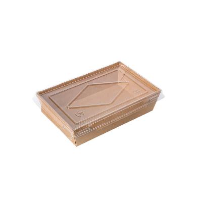 Κίνα 700ml Biodegradable Custom Printing Disposable Salad Wrapping Bowl Food Box For Restaurant προς πώληση