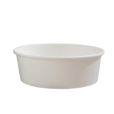 China 1500ml Ice Cream Paper Cup Biodegradable Custom Printing Disposable Round Bottom Cover Take Away Paper Bowl for sale