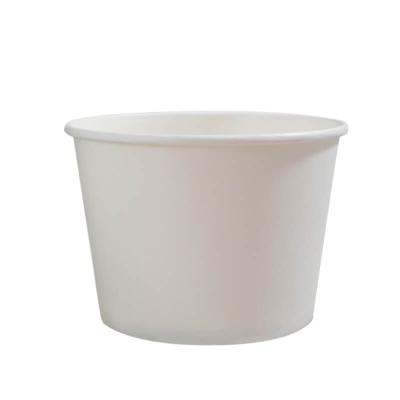 China 1800ml Round Cup Salad Rice Groats Biodegradable Disposable Compostable Paper Rolls Food Packaging Containers for sale