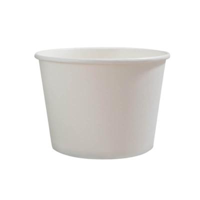 China 1050ml Disposable White Noodle Takeout Bowl Biodegradable Round Kraft Paper Bowls With Paper Lid for sale