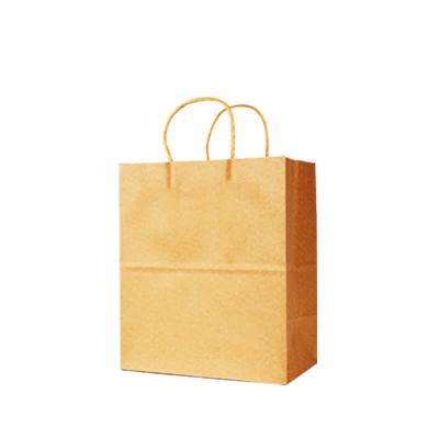 China Biodegradable Wholesale Printing Biodegradable Retail Shopping Take Out Packaging Carry Kraft Paper Bag With Handle Te koop