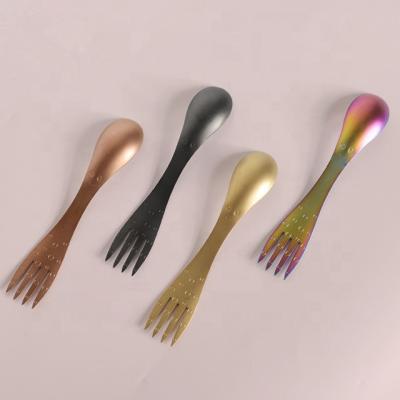 China Amazon Success Takewaay Stainless Steel Fork and Spoon Set Wholesale Stainless Spoon and Fork Set for Kids Spoon and Fork Set for sale