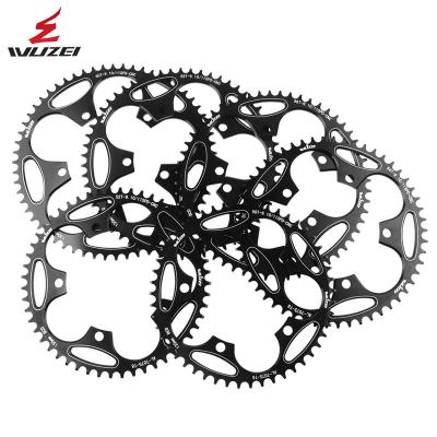 China Road Bicycles Bike Parts Wuzei 130bcd Road Speed ​​Disc 7075 Aluminum Spinning Ultra Light 50t52t54t56t58tBicycle Crank And Sprocket for sale