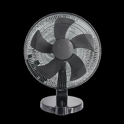 China Soft black plastic speed mode12 inch 3 blades 5 wind table top electric fan for sale