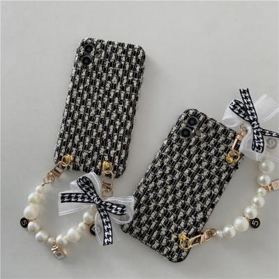 China Protect Your Cell Phone CIA Wristband Phone Case Knitting Pattern For iPhone12 12 pro Max Cover for sale