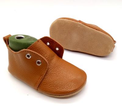 China High Quality Designer Casual Leather Anti-slippery Slip On Newborn Kids Shoes Baby Boy for sale