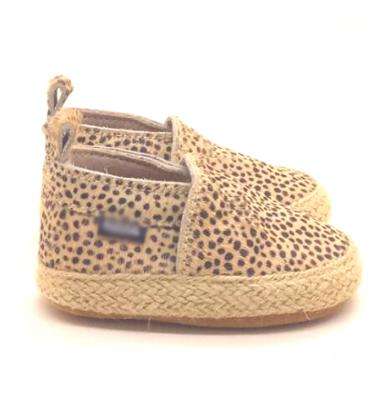 China Anti-Slippery Casual Infant Sneakers One Year Old Baby Shoes Unisex Leather Leopard for sale