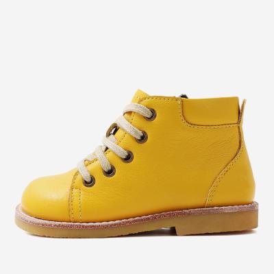 China Good Quality Round Vegan Autumn Ankle Boots Kids Shoes Kids Girls Leather Casual Boots for sale