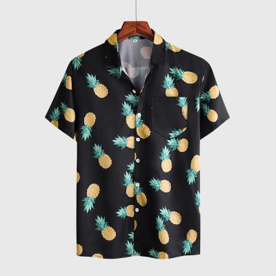 China Custom Anti-pilling Shirt Printing Mens Beachwear Hawaiian Shirt Digital Printing Wholesale for sale