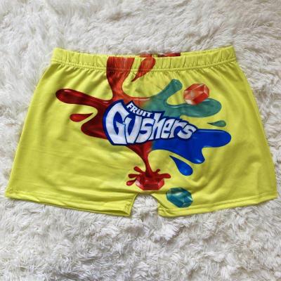 China Breathable Digital Printing Womens Snack Shorts Biker Shorts for sale