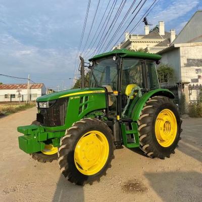 China Used/Factory Used Farm Famous 5e 1004 100hp 4x4wd Wheel Tractors With Small Equipment Compact Mini Farm Machinery for sale