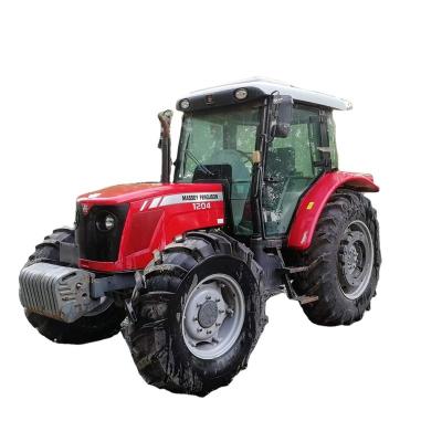 China used/factory used/new farm wheel rc tractor agricultural massey Ferguson mf385 120hp 4x4wd with small compact mini equipment for sale