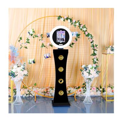 China wedding manual 3d led photobooth enclosure rotating ipad photo booth shell sharing station with printer PT01-IPAD for sale