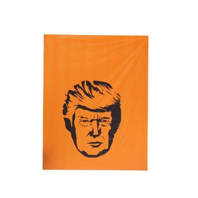 China Materials Trump Eco-Friendly Orange Thick Footprint Large Recycled Garbage Bag Waste Garbage Bags for sale