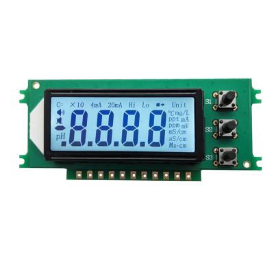 China Seven Segment Display Fstn Icon 4Digit Spi Custom Blue Interface With PCB Ups Inverter 7 Segmented LCD Display Module 88.50*37*13mm for sale