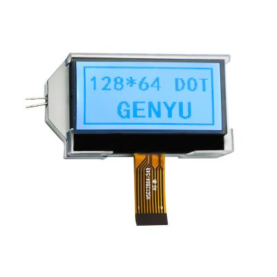 China Graphic Spi LCD Customized Small Dot Matrix Spi Interface Monochrome 128X64 Customized 2.15Inch Gray Stn 128X64 Tooth Fpc LCD Display for sale