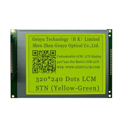 China 320x240 LCD Dot Matrix Online UPS Power STN LCD Display COB Module Green Yellow Green Graphic Type for sale