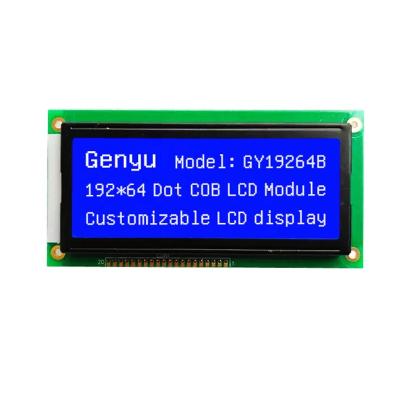 China Blue LCD COB LCD Screen 192x64 Dot Matrix Graphic LCD Display 130.0 (W) X 65.0 (H) Mm for sale