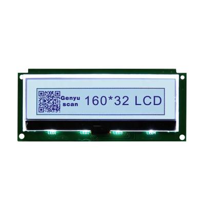 China 160x32 Dots LCD Display Module Panels Displays 8 Bit Parallel Backlight 5 V Transflective White Display LCD FSTN 122 x 44 x 13.25mm for sale