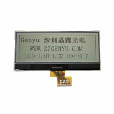 China Genyu 240x80 Dot Matrix ZIF FPC Fstn Type Switch 24080 Graphics LCD Module With White LED Backlight for sale