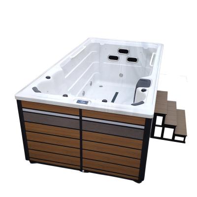 China Control Free Whirlpool Balboa Acrylic Bathtub 4 Meters Spa Outdoor Pool Bath With Massage BG-6652 for sale