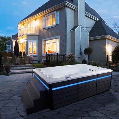 China Free surface inground above ground endless pool hot tub combo CE approved BG-6653 for sale