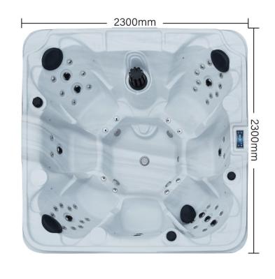 China Large 7 Person Balboa Hot Tub Hot Tub BG-8878 Freestanding Acrylic Outdoor Spa Bath for sale