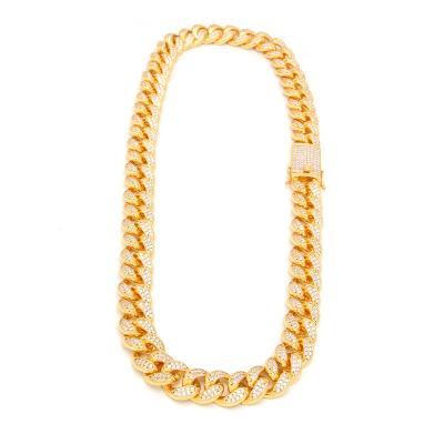 China Fashion Jewelry Hip Hop Diamond Cuba Necklaces Hip Hop Diamond Cuban Necklaces Hip Hop Necklaces for sale