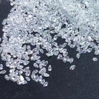 China Jewelry Making Wholesale 0.01-0.12ct Pear Cut Real Natural White Diamond Loose Lot for sale