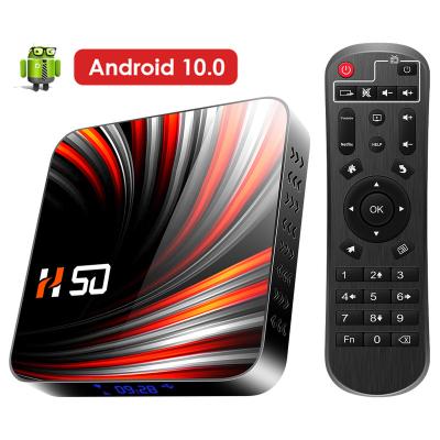 China Android Android 10 2/4GB RAM OEM/ODM H50 TV Box 16/32/64 Gigabyte ROM Rockchip 3318 Smart Android Quad Core 4K CPU CPU 4K TV Box Set Top Box for sale