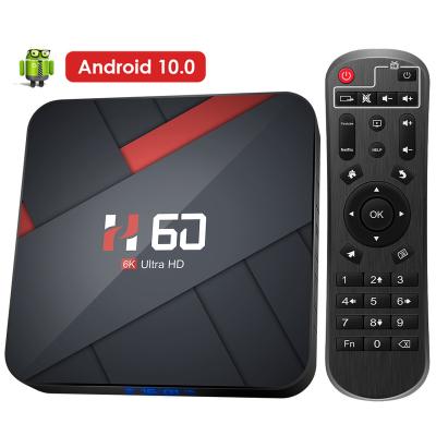 China 6K High Quality Codec TVBOX H60 Quad Core 4GB 32GB 64GB Android 10 Wifi Max Internet Set Top TV Box for sale