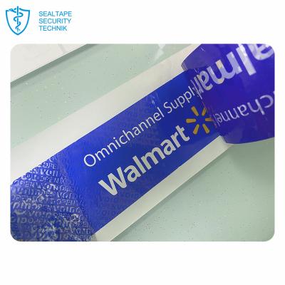 China Supplier Customized Check Green Waterproof Blue Tamper Evident Seal Vacuum Security Tape Before Acceptance for sale