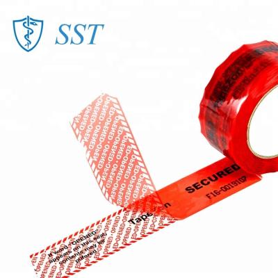 China ANTI-STATIC Hot Selling Visible Tamper Evident Zero Tape For Carton Packing And Ensure Product Safety for sale