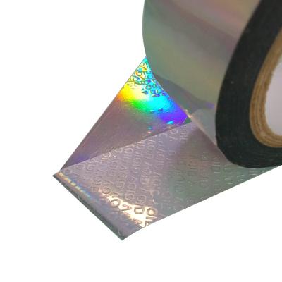 China Low Price Waterproof Factory Transfer Tamper Proofs Security Bopp Hologram Wholesale Non Pre-Shave Waterproof No Residue Security Tape for sale