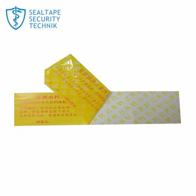 China Custom Logo Printing Anti-Counterfeit VOID OPEN Warranty Security Label Sticker For Any Surface for sale