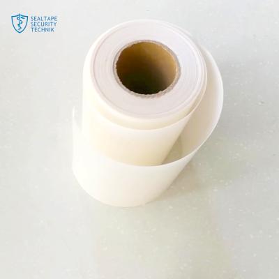 China Eggshell Transparent Adhesive Destructible Stickers Vinyl Material Paper for sale